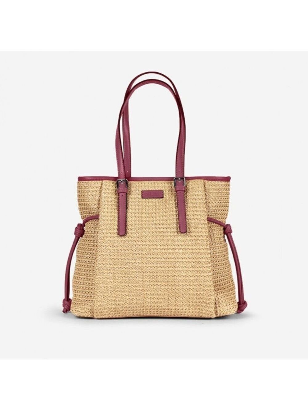 Soft Straw Shoulder bag tote handbag Vegan 🆕